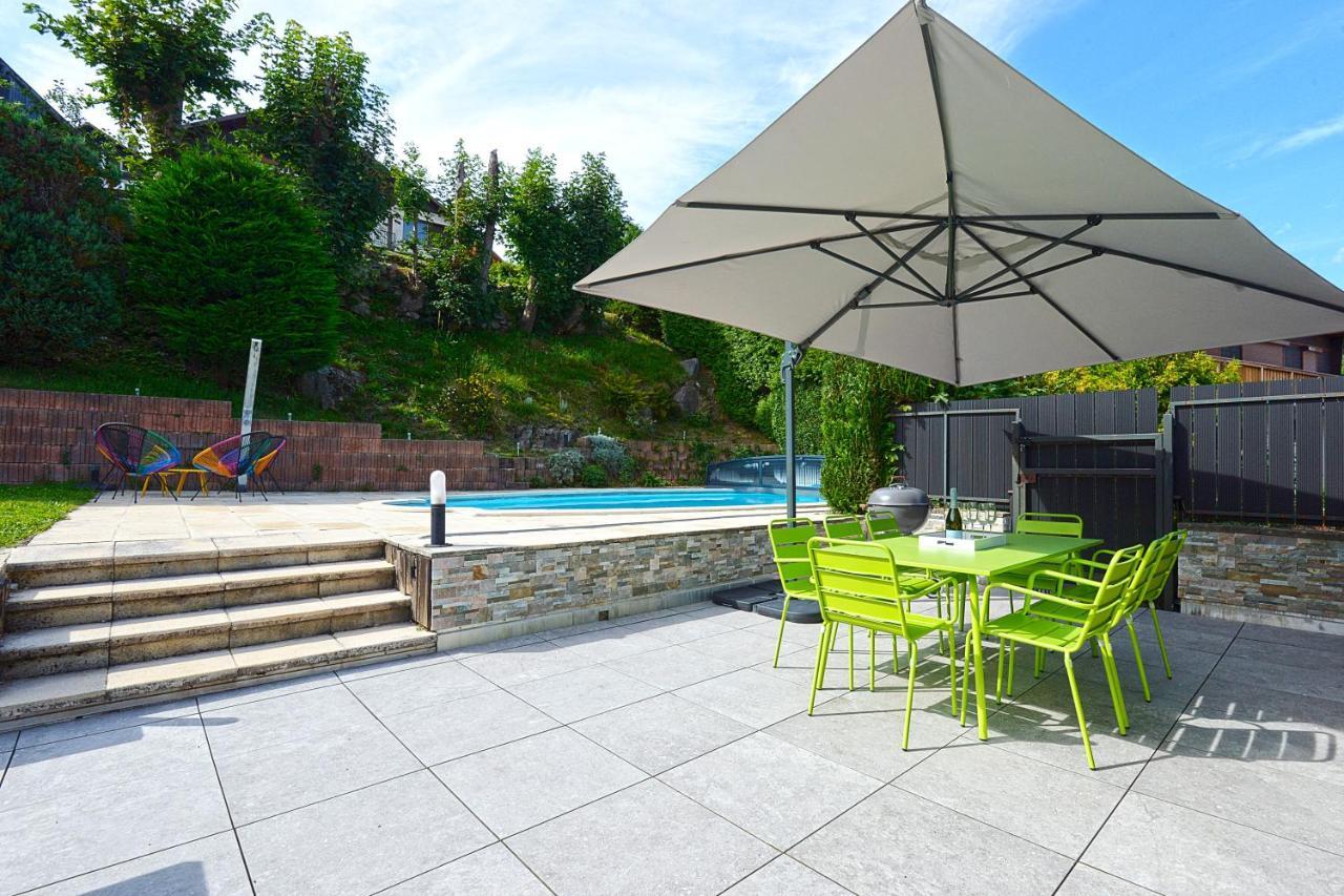 Bargkass - Vue Montagne Et Piscine Villa La Bresse Bagian luar foto